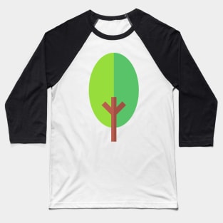 green tree icon Baseball T-Shirt